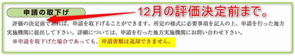 Gマーク申請取下げ